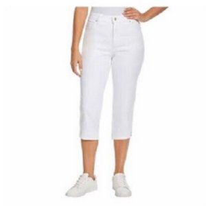NWT Gloria Vanderbilt Amanda Capri Pants White